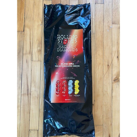 *SEALED UNOPENED BLIND BAG* The Rolling Stones Hackney Diamonds Skateboard Deck - Picture 1 of 2
